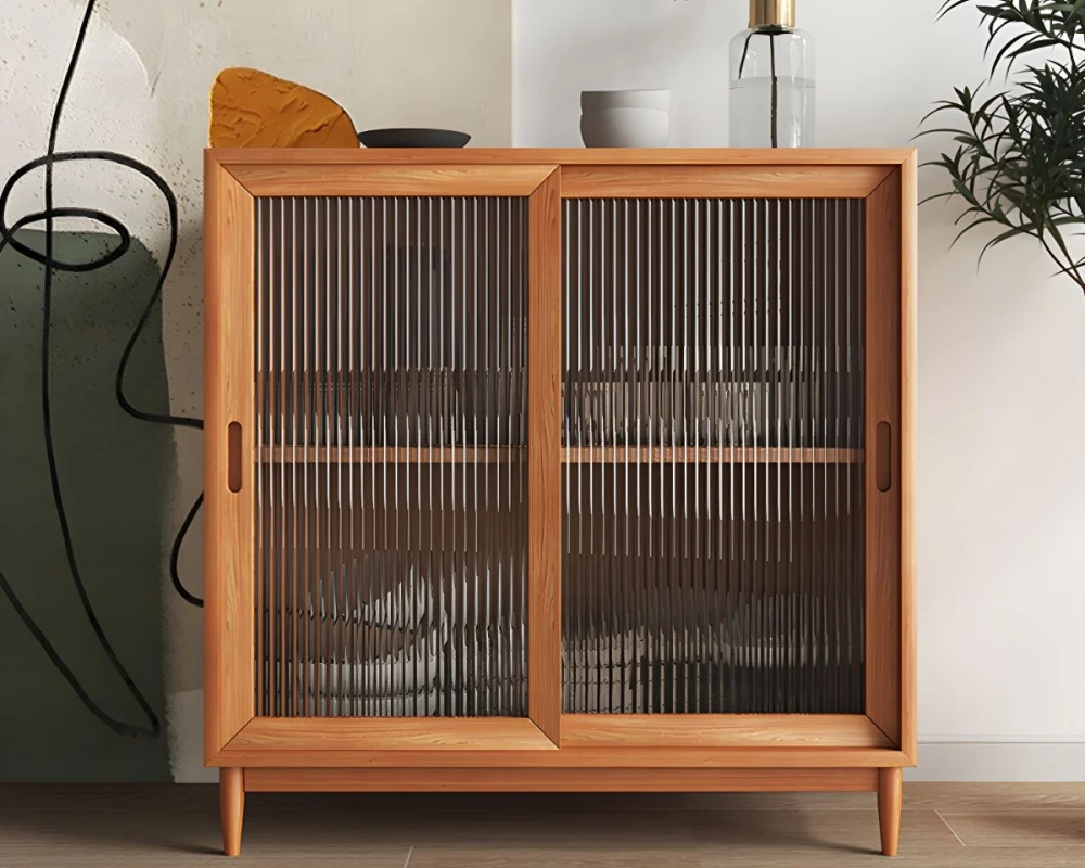 sideboard buffet with glass doors