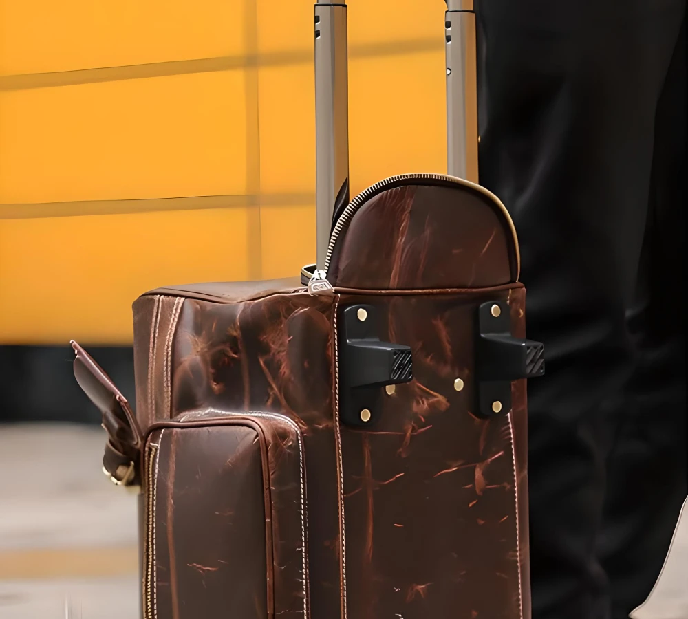 womens leather carry on luggage